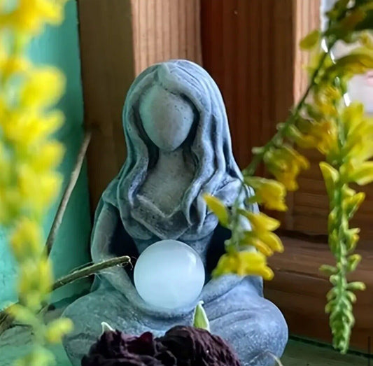 Moon God Fairy Statue - Enchanting Mythical Decor for Home or Garden