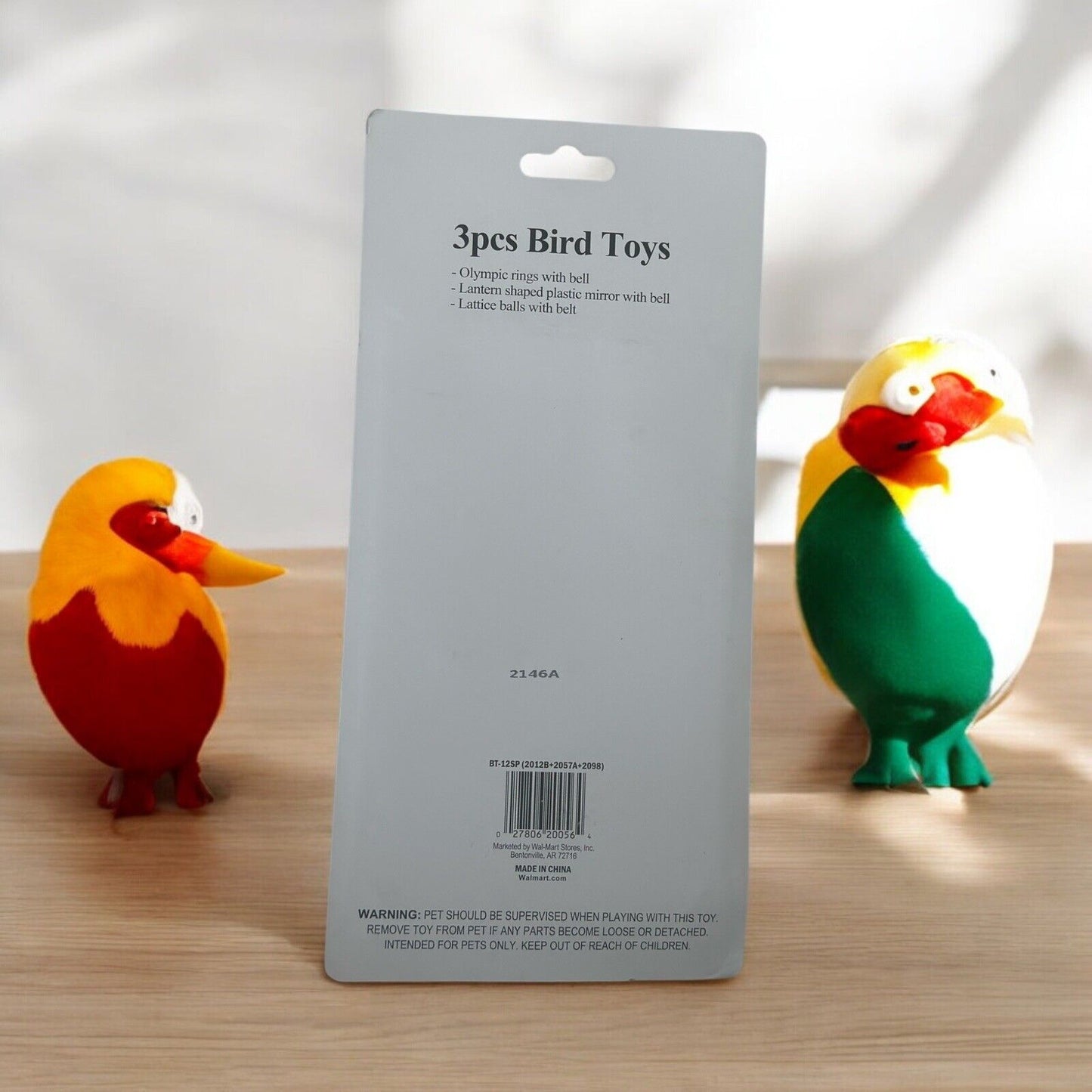 3-piece Bird Toy Set - Number 4: Interactive and fun for active, happy birds.