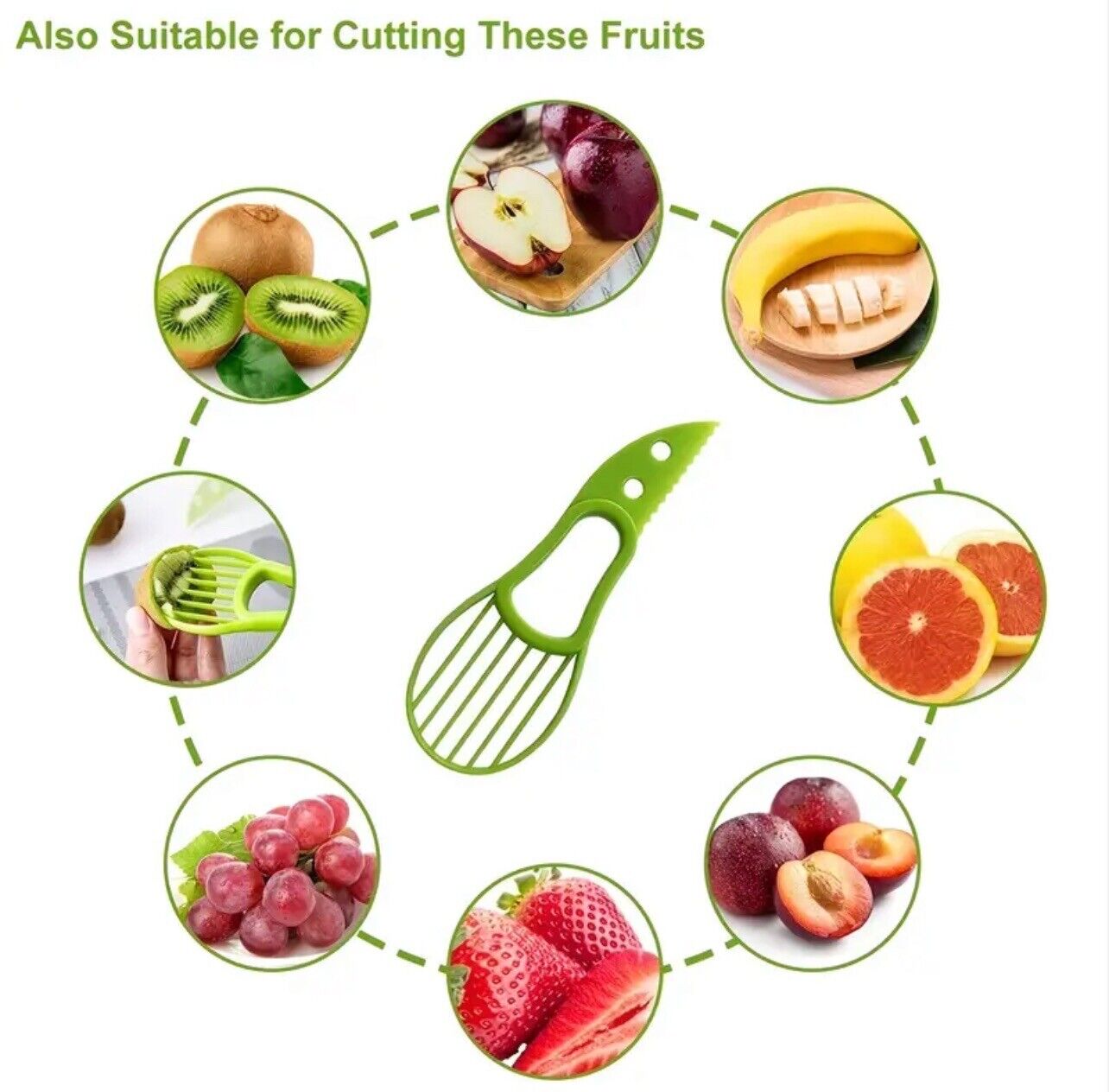 3-in-1 Avocado Slicer, Peel, Core, And Slice Avocados And Other Fruits