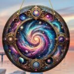 Brighten your space with this stunning stained glass acrylic suncatcher,...
