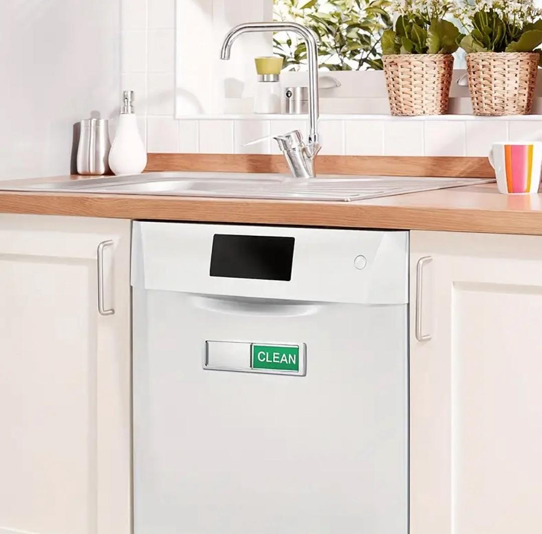 Dishwasher Magnet Clean Dirty Sign Shutter Only Changes When You Push It Non-Scr - Image 5