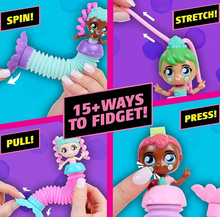 Fidget Doll for Girls – Mermaids Fantasy Series Fashion Fidgets by Mrs. Bench - Image 2